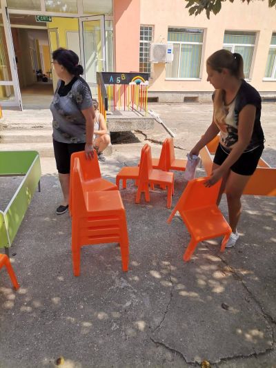 Ремонтни дейности в база Пчелица - ДГ Незабравка - Мизия