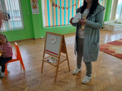 Занимание на тема: "За да бъда здрав" - ДГ Незабравка - Мизия