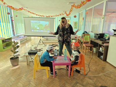 Занимание на тема: „Лисица и Щъркел“. - ДГ Незабравка - Мизия