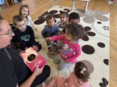 Тема „Есенни съкровища – кестени и жълъдчета“ - ДГ Незабравка - Мизия