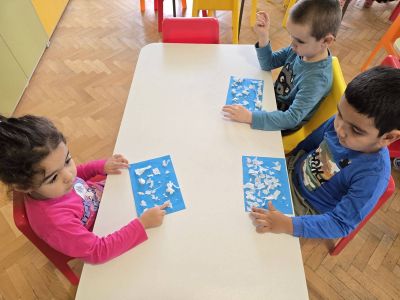 Тема: „Снежинка на път“ - ДГ Незабравка - Мизия