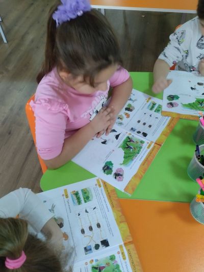 Тема: " Богатството на есента. И косът помага" - ДГ Незабравка - Мизия