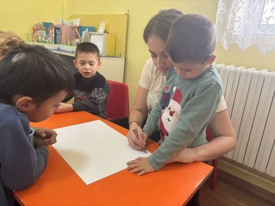  тема „Зимен пейзаж“. - ДГ Незабравка - Мизия