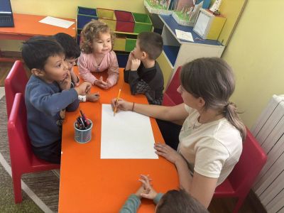  тема „Зимен пейзаж“. - ДГ Незабравка - Мизия