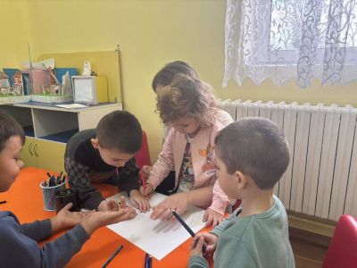  тема „Зимен пейзаж“. - ДГ Незабравка - Мизия