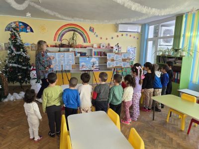 Tема: Изложба „Зимна приказка“ - ДГ Незабравка - Мизия