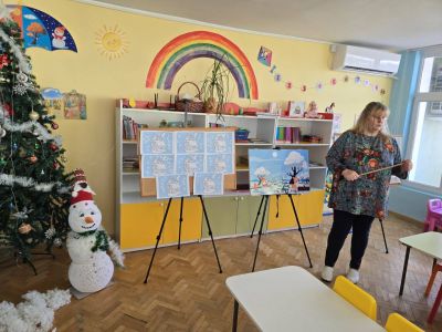 Tема: Изложба „Зимна приказка“ - ДГ Незабравка - Мизия