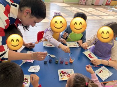 Тема „Градински кът: Зеленчукова дъга“ - ДГ Незабравка - Мизия