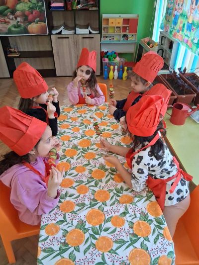 Тема: „Зеленчукови шишчета“ - ДГ Незабравка - Мизия